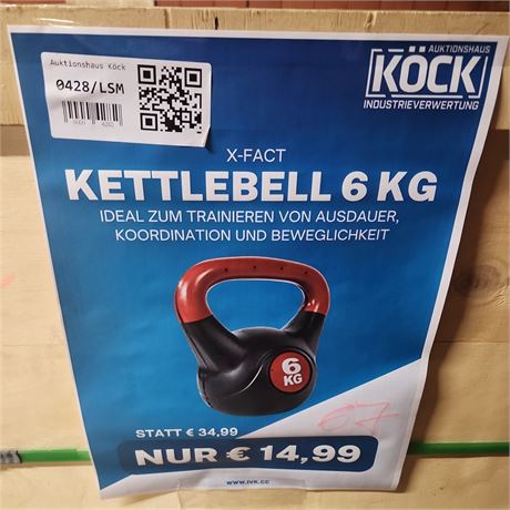 67 Stück Kettlebell a 6 Kg - ID: 428-LSM