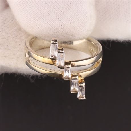 Ring Zirkonia / W58 / SI925 / Ex-VK: 59,- € / 449-JWG