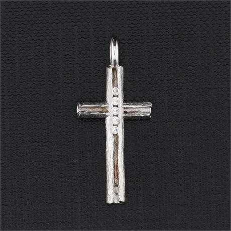 Anhänger Kreuz Zirkonia / SI925 / Ex-VK: 59,- € / 3281-JWG