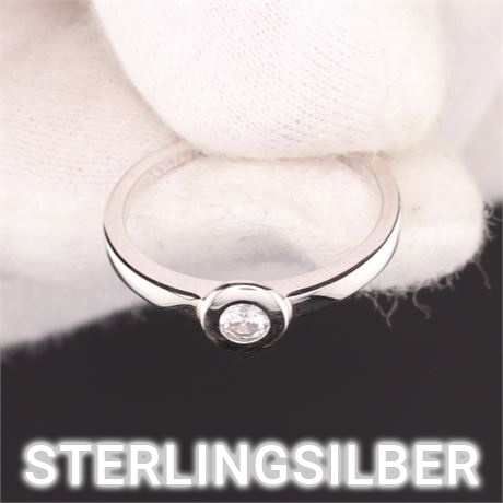 Ring Zirkonia / W50 / SI925 / Ex-VK: 39,- € / 1219-JWG