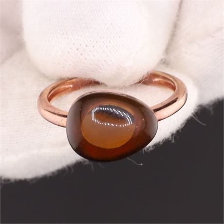 Ring rosé brauner Ste / W54 / SI925 / Ex-VK: 89,- € / 1231-JWG