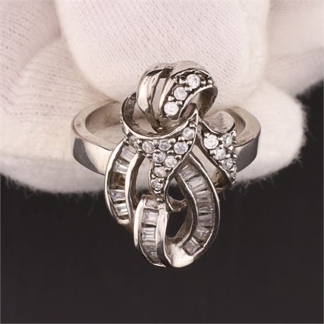 Ring Zirkonia  / W54 / SI925 / Ex-VK: 72,- € / 477-JWG