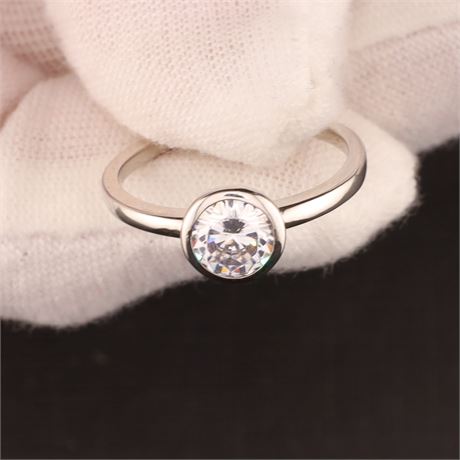 Ring Zirkonia / W52 / SI925 / Ex-VK: 45,- € / 3843-JWG