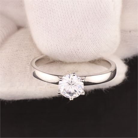 Ring Zirkonia / W58 / SI925 / Ex-VK: 55,- € / 4705-JWG