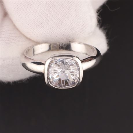 Ring Zirkonia  / W55 / SI925 / Ex-VK: 59,- € / 473-JWG