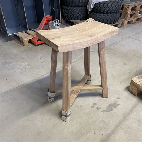 Schöner Teak Holz Hocker - ID: 61-LSV