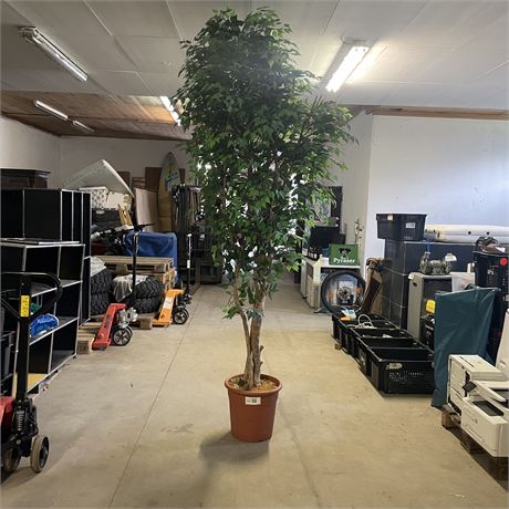 Italienischer Dekobaum / Kunstbaum mit Echtholz ca. 3m - ID: 64-LSV