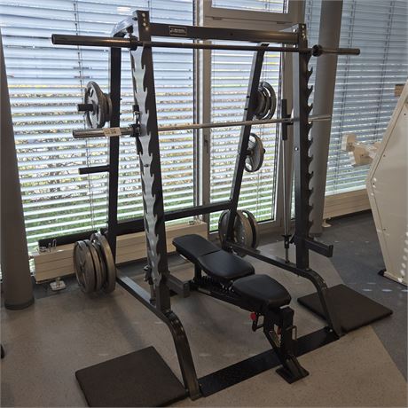 TitaniumStrength Kraftstation Push mit Bank & Gewichten - ID: 65-WF