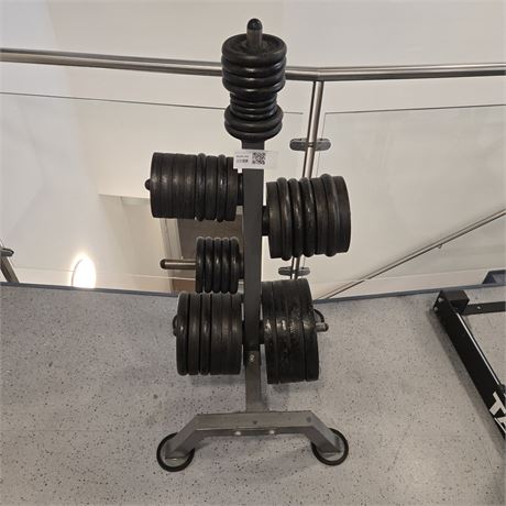 Posten Hantel Gewichte ca. 40 Stück bis 20kg - ID: 105-WF