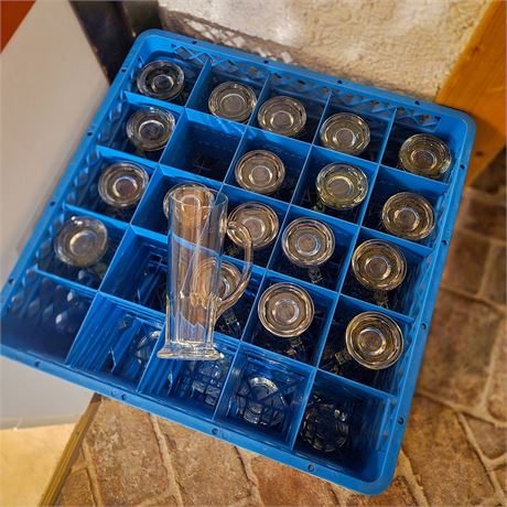 Posten Gläser inkl. Körbe - ID: 37-BGP