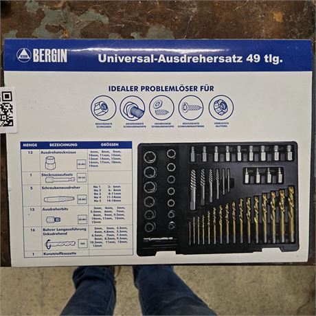 BERGIN Universal-Ausdrehsatz 49-teilig - ID: 150-RUR