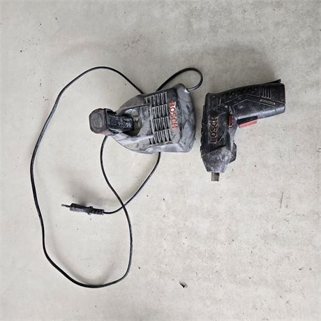 Bosch Schrauber mit Ladegerät und Akku - ID: 24-CGW