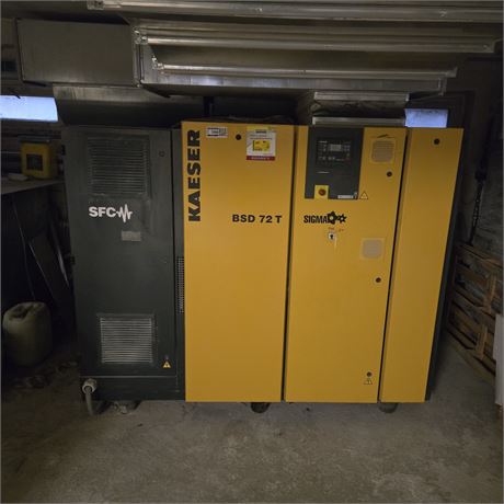 Kaeser BSD 72 T Sigma Schraubenkompressor + SFC Lufttrockner - ID: 166-CGW