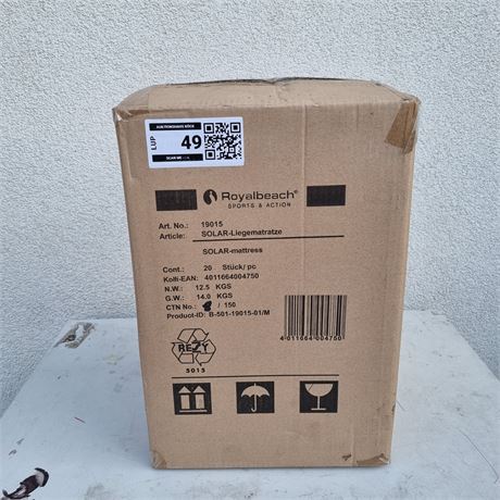 Royal Beach Solar-Liegematratze 20 Stück - ID: 49-LUP