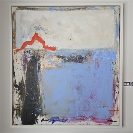 Unterluggauer Öl auf Leinwand abstrakte Kunst - ID: 113-ZSP