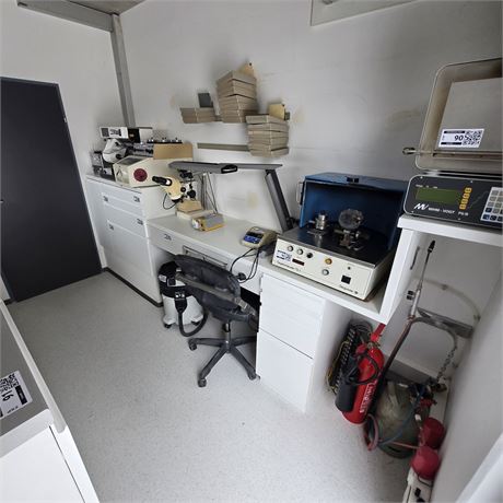 Zahntechnik Arbeitsplatz mit Schubladenkasten - ID: 103-ZSP