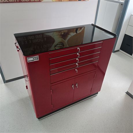 Retro Stahlschrank Werkzeugschrank - ID: 4-ZSP