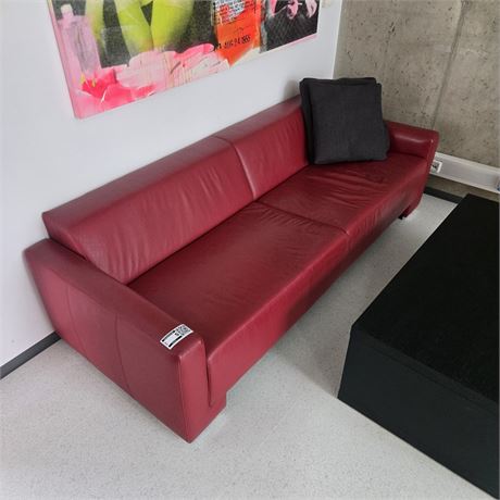 Ledersofa rot - ID: 5-ZSP