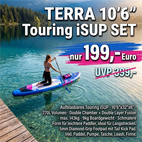Aquatone TERRA 10'6" Touring iSUP Set | UVP 399,-