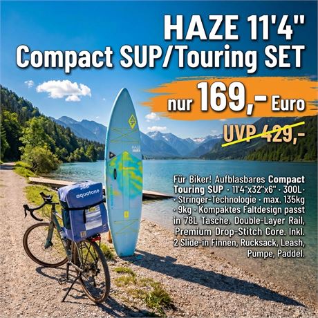 Aquatone HAZE 11'4" Compact Touring iSUP Set | UVP 429,-