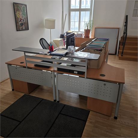 Doppel L-Schreibtisch - ID: 4-APK