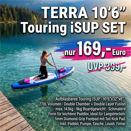 Aquatone TERRA Touring 10'6" iSUP Set | UVP 399,-