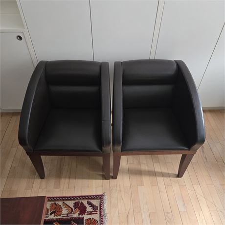 Kunstledersessel dunkelbraun - ID: 12-APK