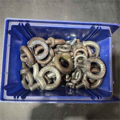 Konvolut Ringmuttern + Ösen mit Gewinde - ID: 13-NVG