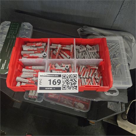 Sortimentskasten mit Nägeln + Dübeln + Dichtungen - ID: 169-FPC