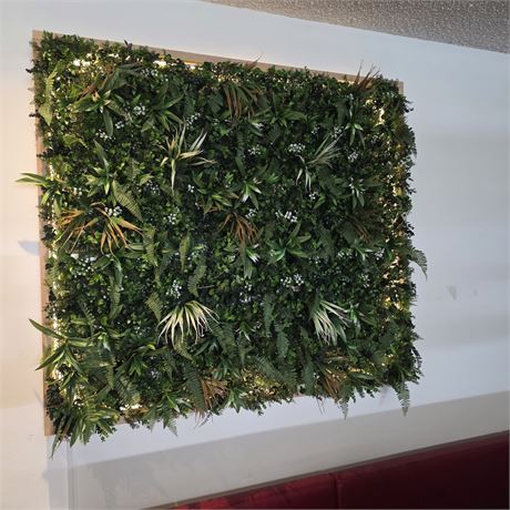 Wandbild mit Kunststoffpflanzen - ID: 16-NSF