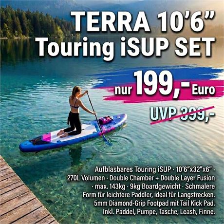 Aztron TERRA 10'6" Touring iSUP Komplettset - ID: 11-SUP