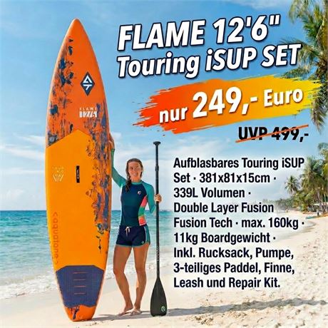 Aztron FLAME 12'6" Touring iSUP Komplettset - ID: 1-SUP