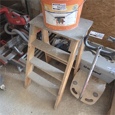 Holz Bockleiter - ID: 17-REB