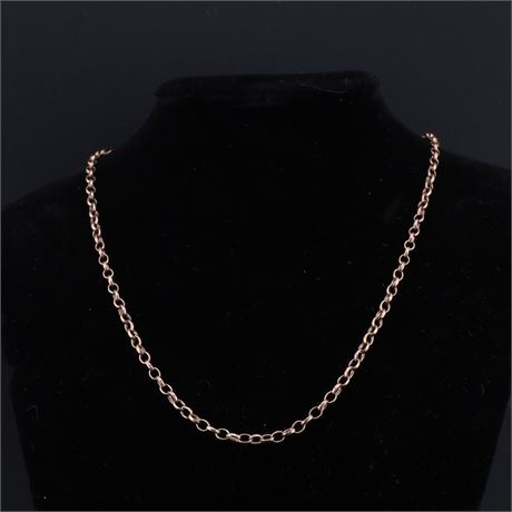 Erbskette 50cm rose, Silber 925 - ID: 792-JWG