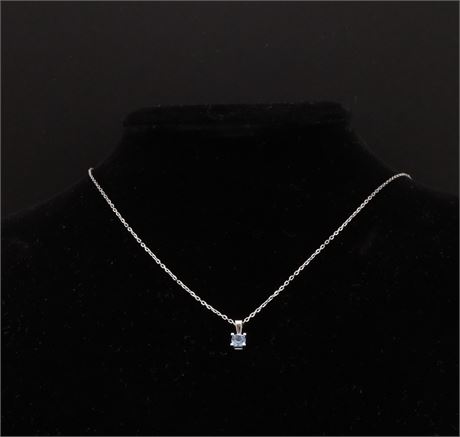 Halskette Blau HEL, Silber 925 - ID: 5022-JWG