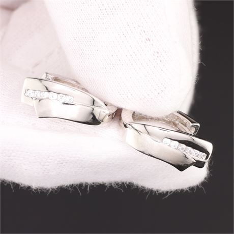Creolen Zirkonia, Silber 925 - ID: 1301-JWG