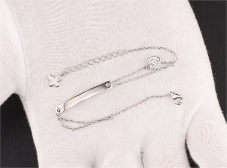 Armband Zirkonia oval, Silber 925 - ID: 5304-JWG