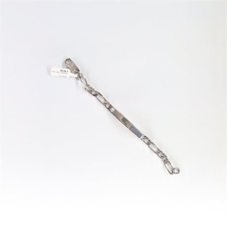 Armband Figaro Gravur 18cm, Edelstahl - ID: 267-JWG