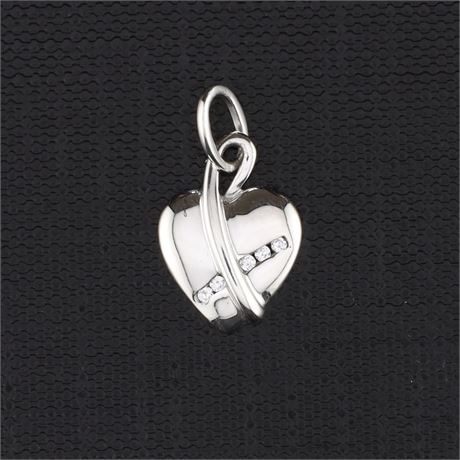Anhänger Herz Zirkonia, Silber 925 - ID: 3461-JWG