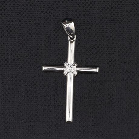 Anhänger Kreuz Zirkonia, Silber 925 - ID: 3284-JWG