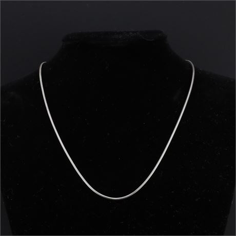 Schlangenkette 42cm, Silber 925 - ID: 954-JWG