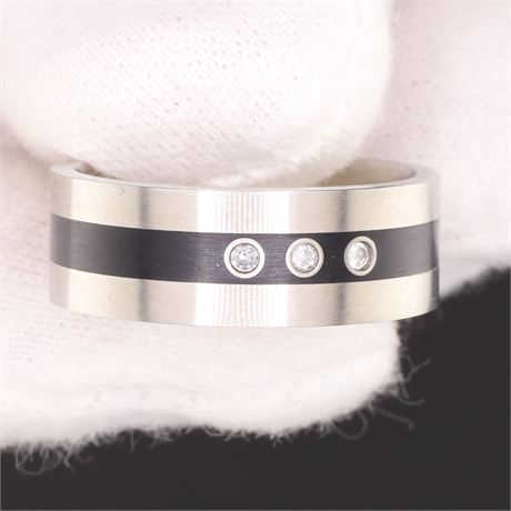 Ring mit Stein(en), Edelstahl, Weite 51 - ID: 739-JWG