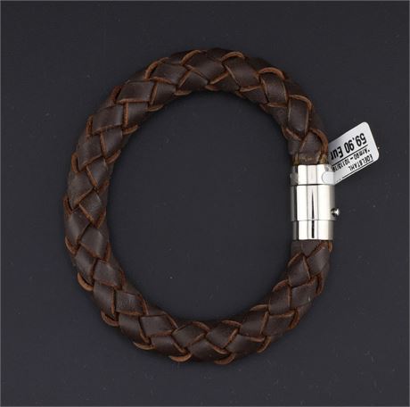 Armband Leder Leder 0, Edelstahl - ID: 1211-JWG