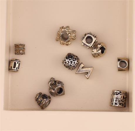 Konvolut Silverbeads - ca. 10 Stück, Silber 925 - ID: 2820-JWG