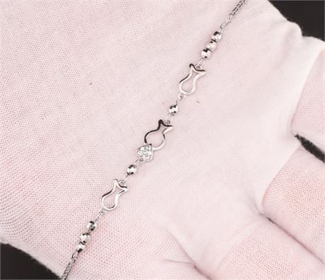 Armband Zirkonia, Silber 925 - ID: 3833-JWG