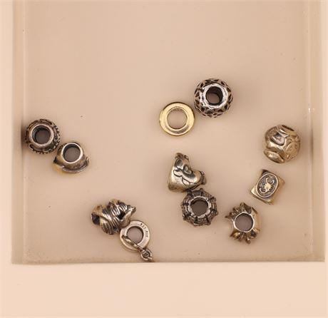 Konvolut Silverbeads - ca. 10 Stück, Silber 925 - ID: 2819-JWG