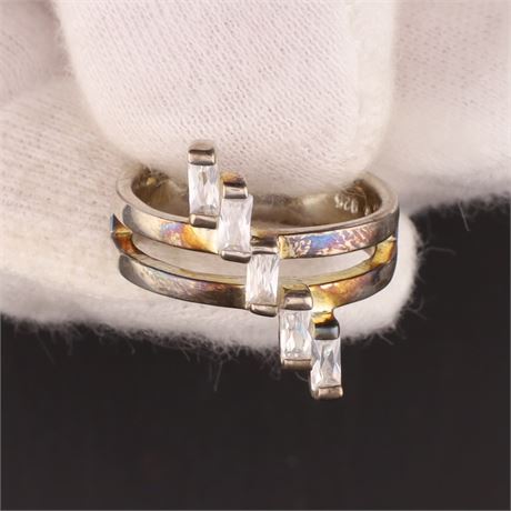 Ring Zirkonia, Silber 925, Weite 52 - ID: 448-JWG