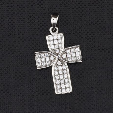 Anhänger Kreuz Zirkonia, Silber 925 - ID: 3271-JWG