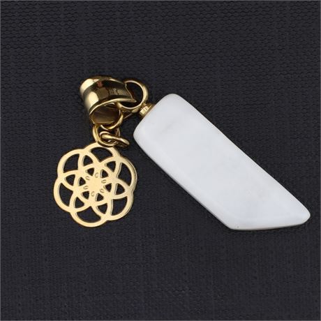 Traumfänger Marmor, Edelstahl - ID: 3995-JWG
