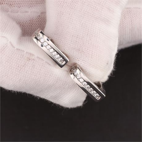 Creolen Zirkonia, Silber 925 - ID: 5039-JWG